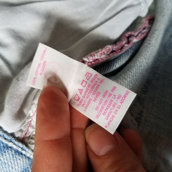 VS PINK denim bling sequin slim straight jeans - Picture 16 of 16